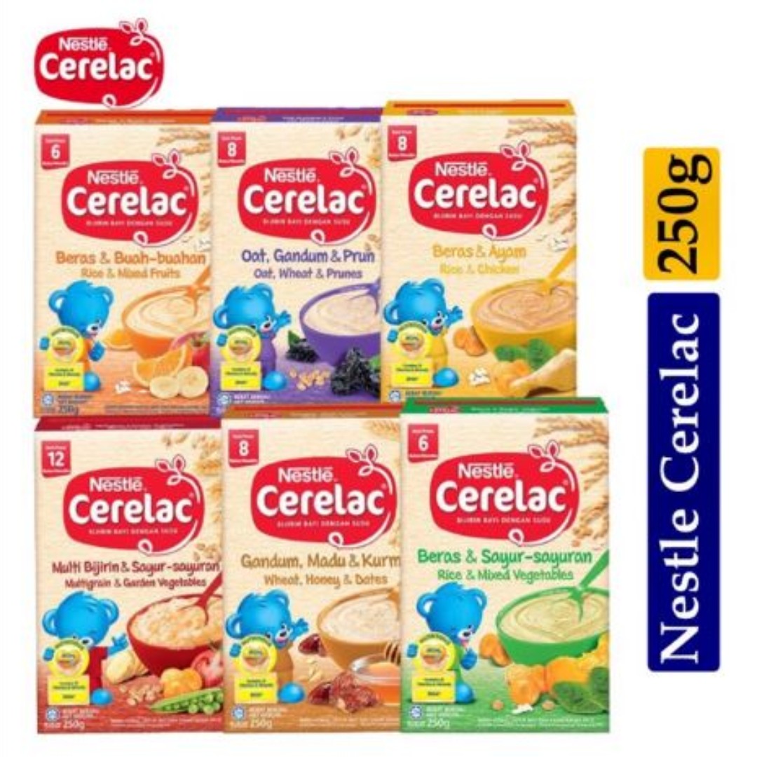 Nestle Cerelac Cereal for Infant Baby 6 Months and Above 225g or 250g