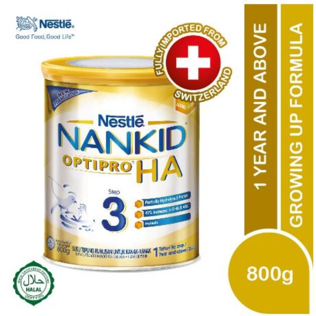 Nestle Nankid Optipro Ha Stage 3 Hypoallergenic 800g Babies Kids Nursing Feeding On Carousell