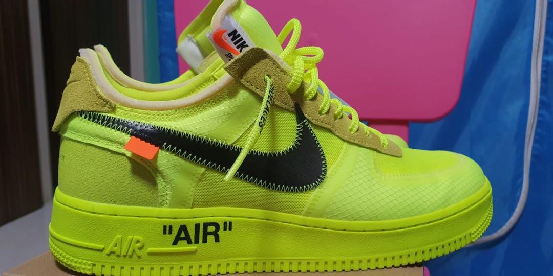 Nike Air force 1 Off White Volt US11