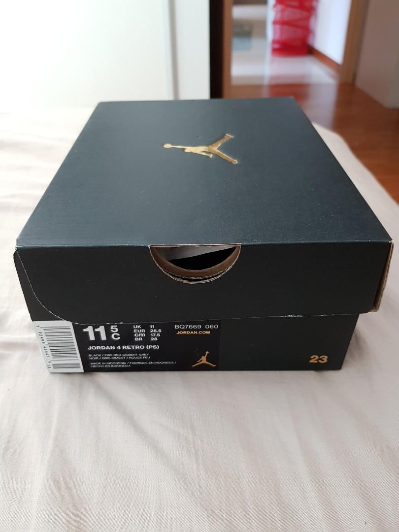 jordan 4 retro size 7