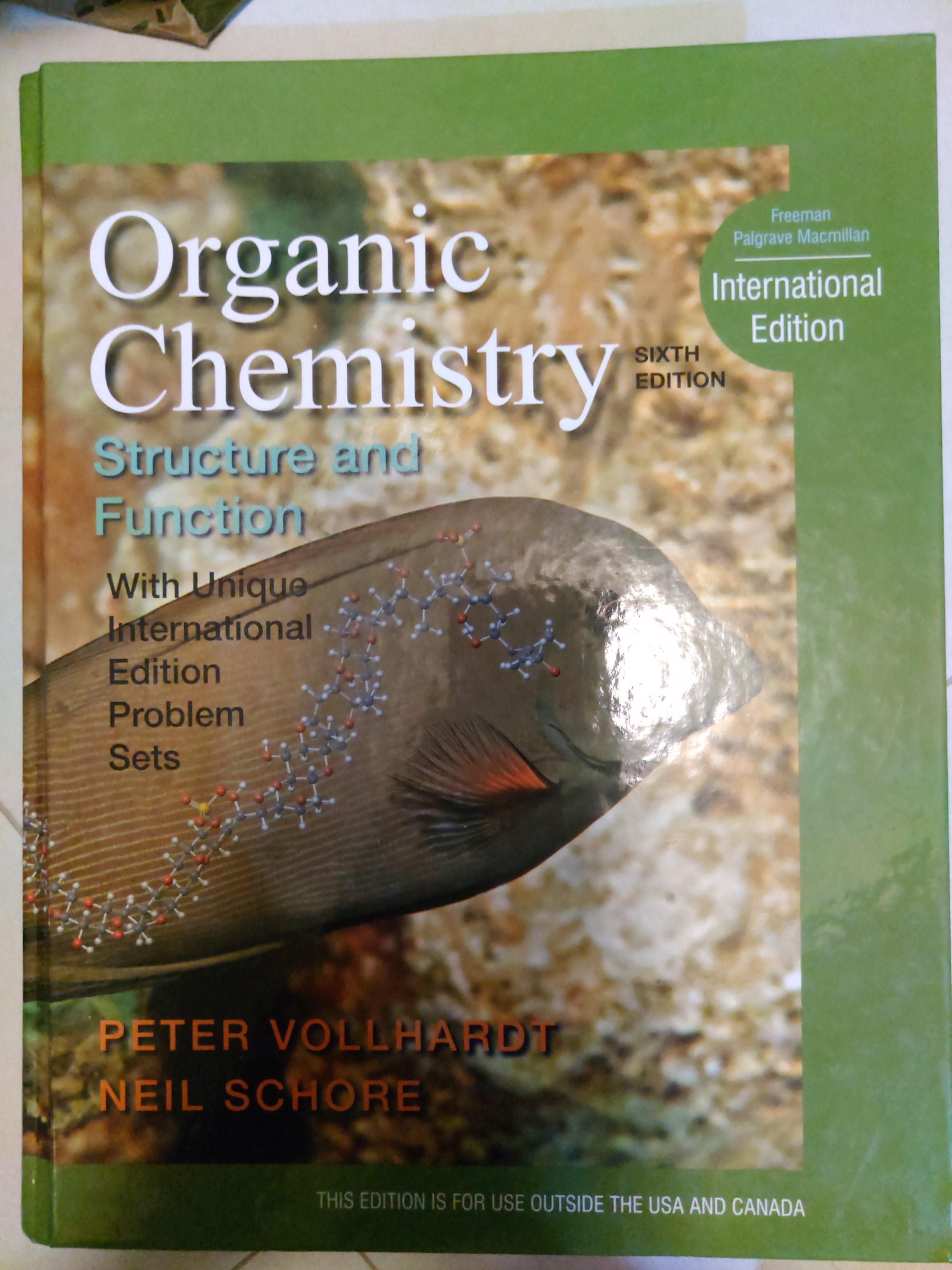 Organic Chemistry Structure And Function Int L Ed 6th Ed