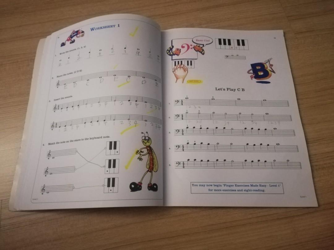 Piano music book - Level 1, Hobbies & Toys, Books & Magazines, Children