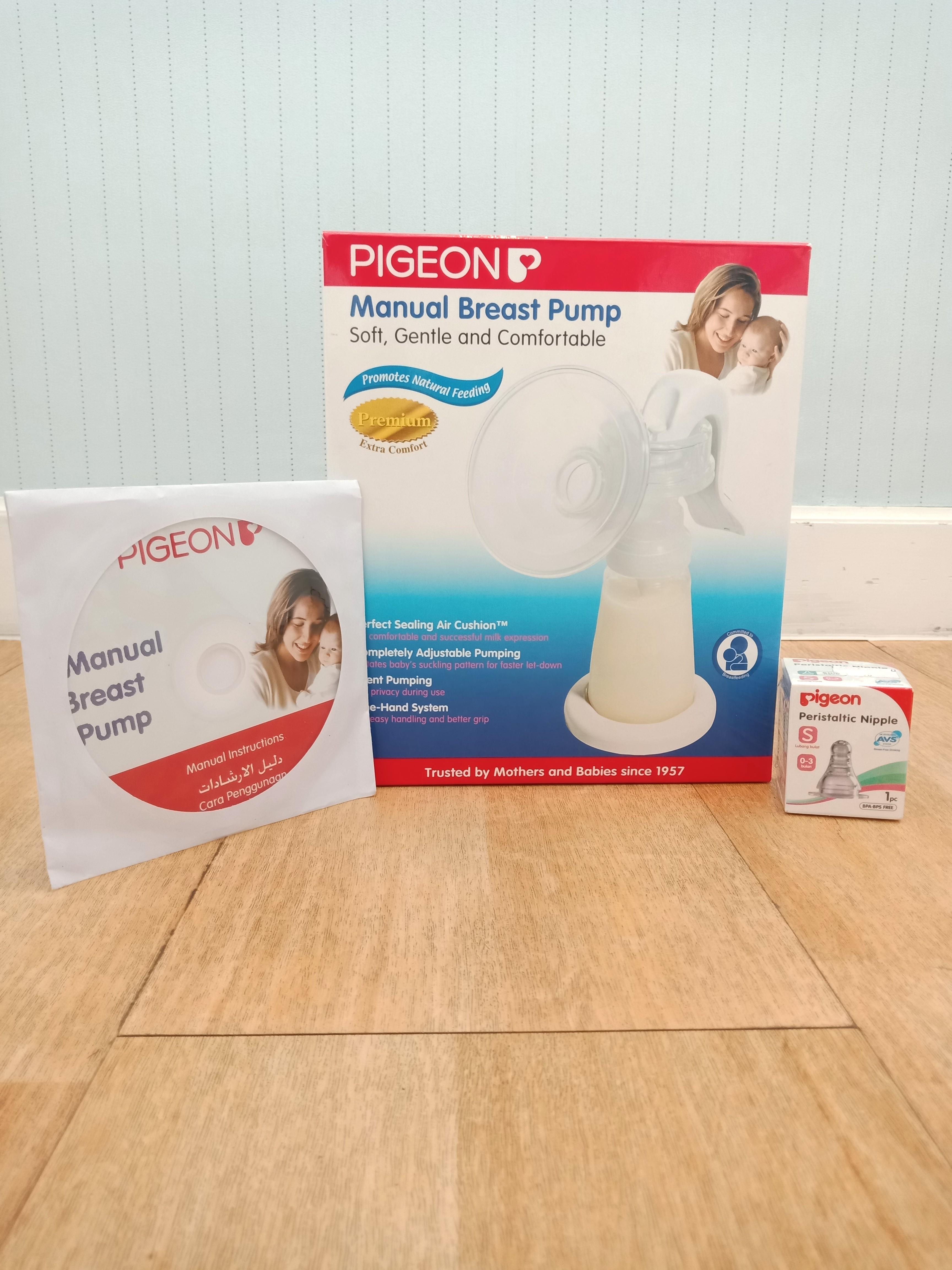 Pigeon Manual Breastpump Babies Kids Nursing Feeding On