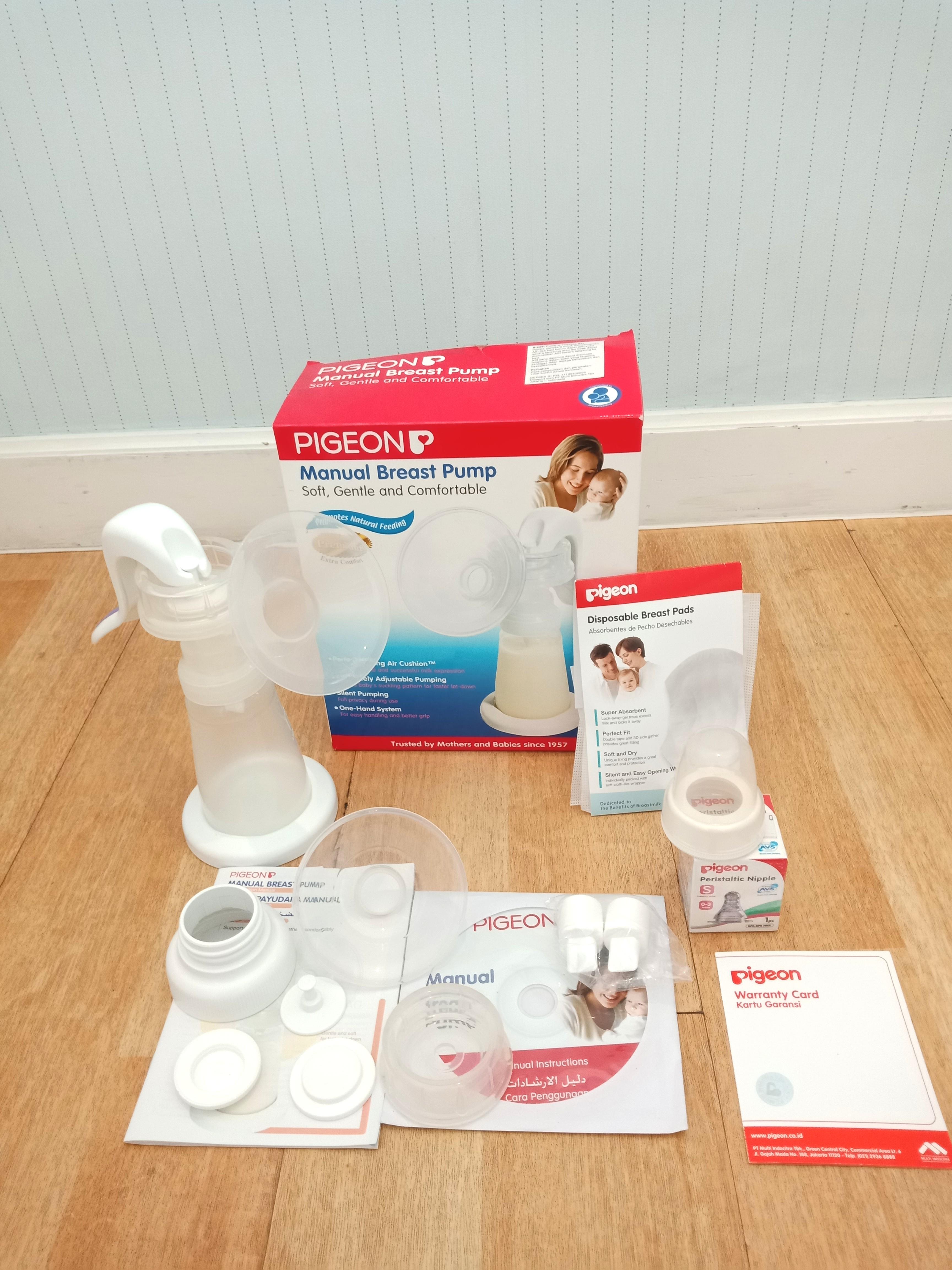 Pigeon Manual Breastpump Babies Kids Nursing Feeding On