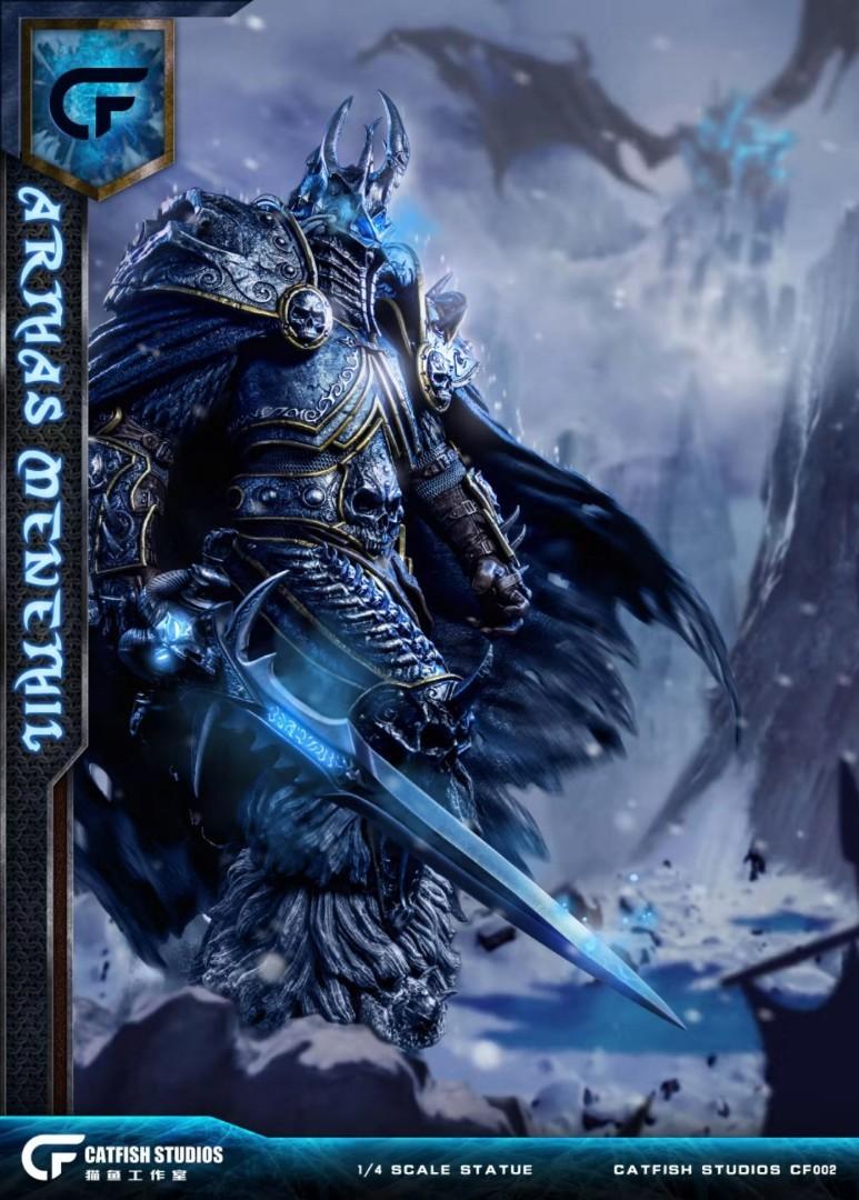 Consignment Catfish Studios Warcraft Statue Arthas Lich King Toys Games Bricks Figurines On Carousell Wow warcraft arthas menethil statue lich king limited ver. catfish studios warcraft statue arthas
