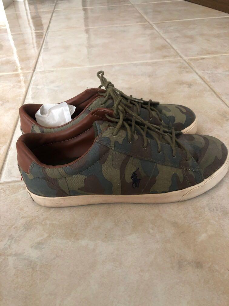 Polo Ralph Lauren Camouflage Sneakers Women s Fashion Footwear