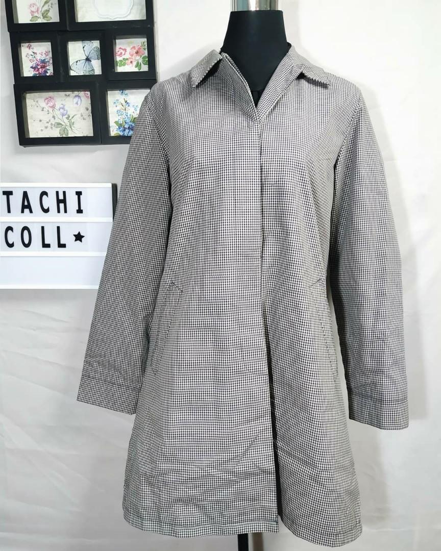 Preloved Checkered Coat (Category: Coats, Jackets and Outerwear) located in San Pablo. Submitted by itachicollection (Listing ID 247668871, Image 2). Description: Preloved Checkered Coat Large to XL Good as new 💜 P200.00 only - Thank you and Godbless 😘 Some of the clothes color/texture maybe a bit different because of the lighting of camera. Will indicate if it's Flawless or with Flaw. All clothes are washed and to wear. -.