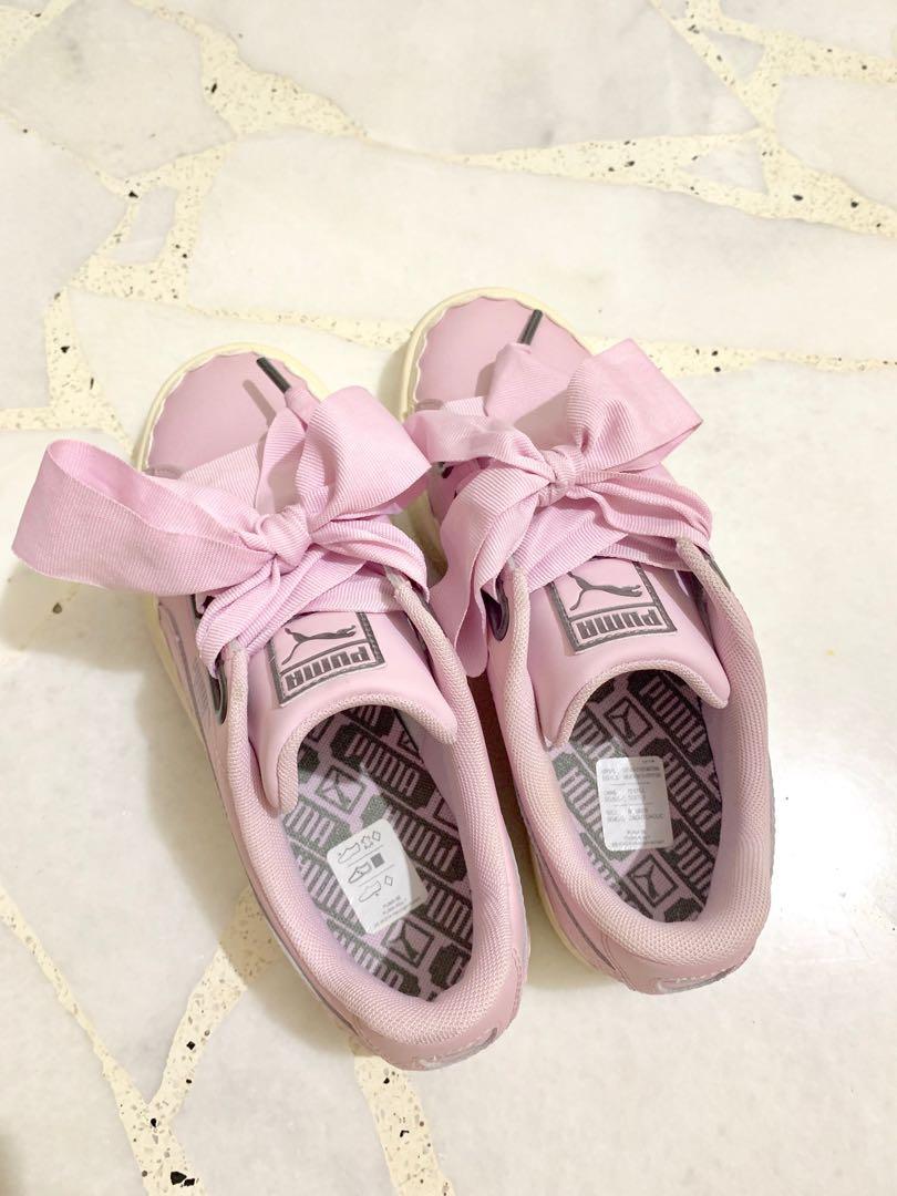 Puma basket heart scallop sneakers