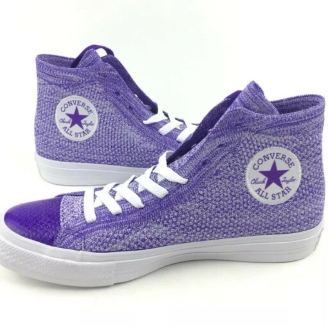 purple converse shoes