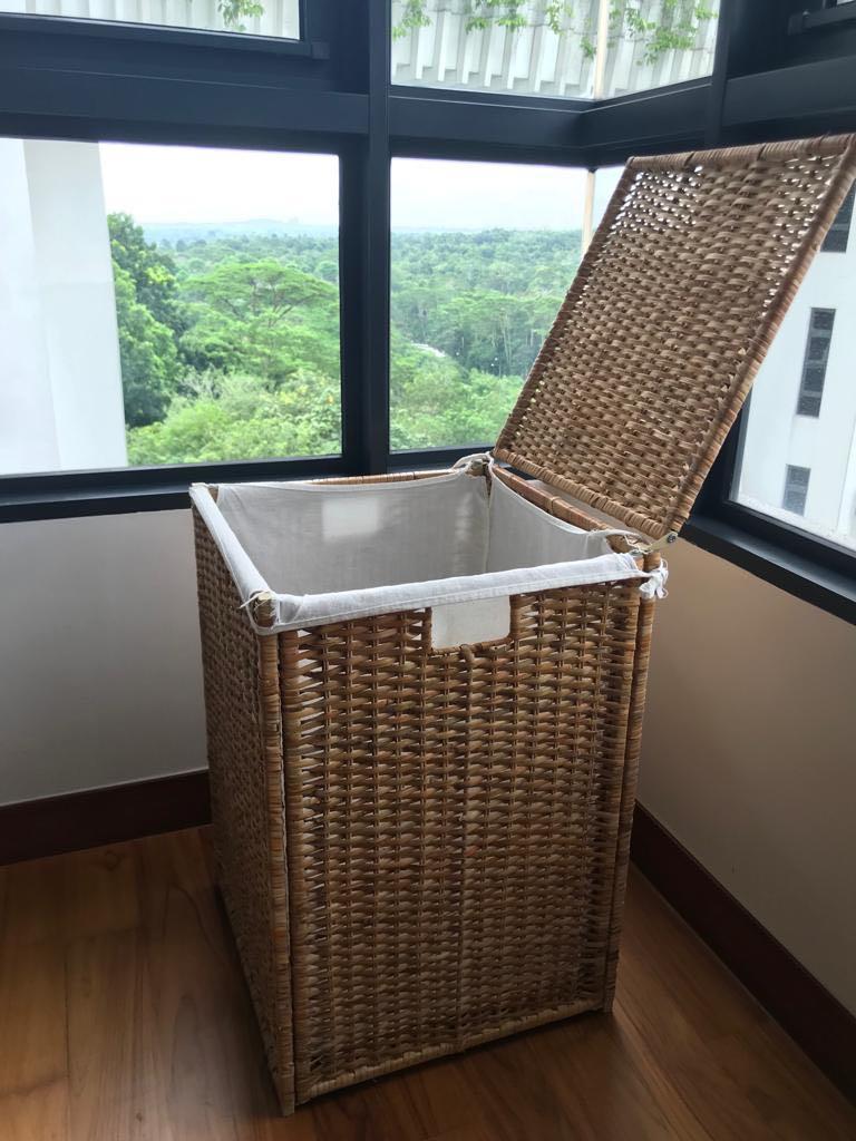 Rattan Laundry Basket Ikea Branas Branas Furniture Others On Carousell
