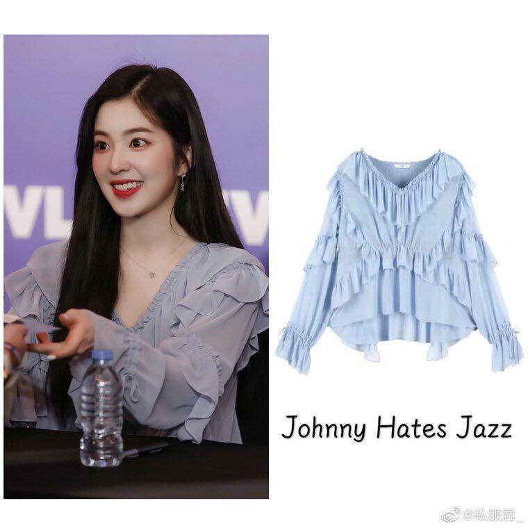 Red Velvet Irene Sheer Blue Top Po Women S Fashion Clothes Tops