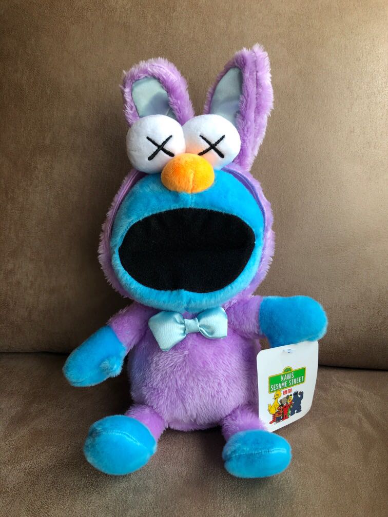 cookie monster kaws plush