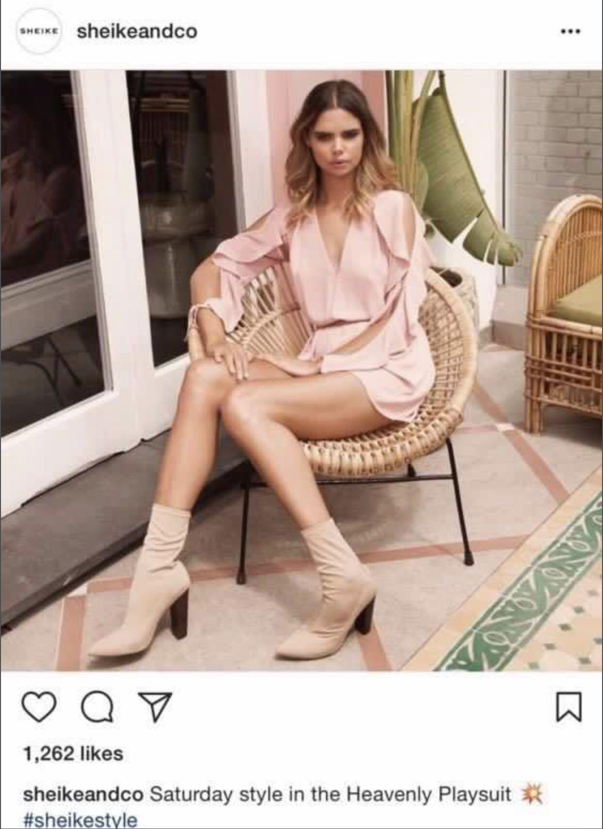 sheike white playsuit