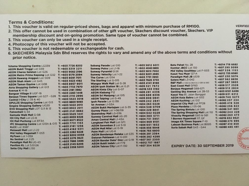Skechers Merdeka Promo Discount Voucher RM62