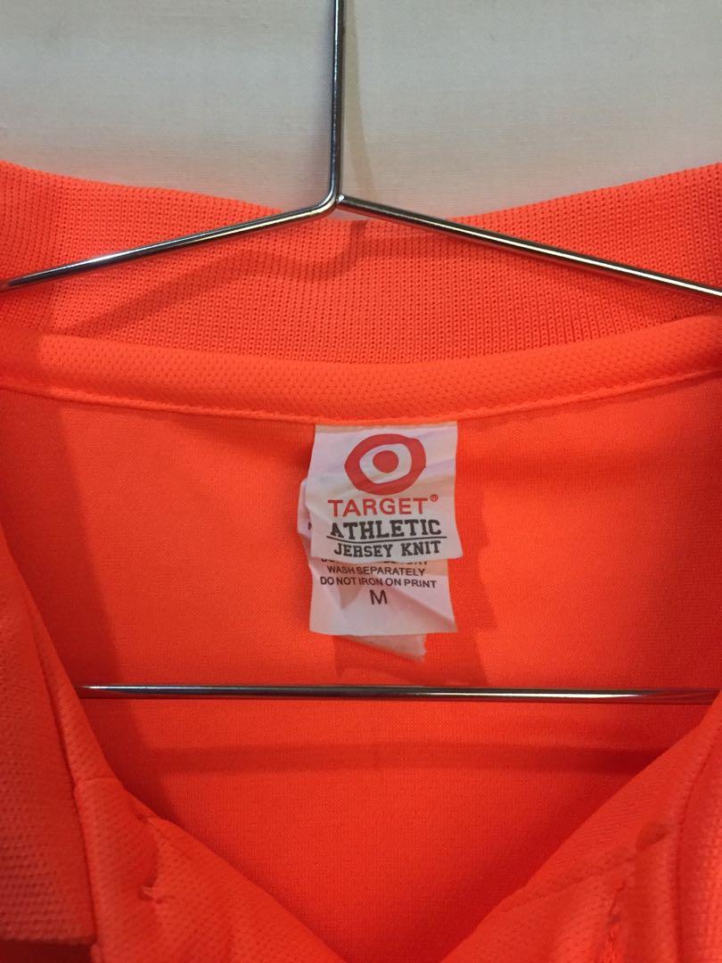 Target Neon Orange Polo Shirt (dri-fit), Women's Fashion, Tops, Shirts ...