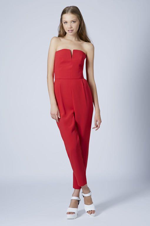 Topshop bandeau hot sale jumpsuit