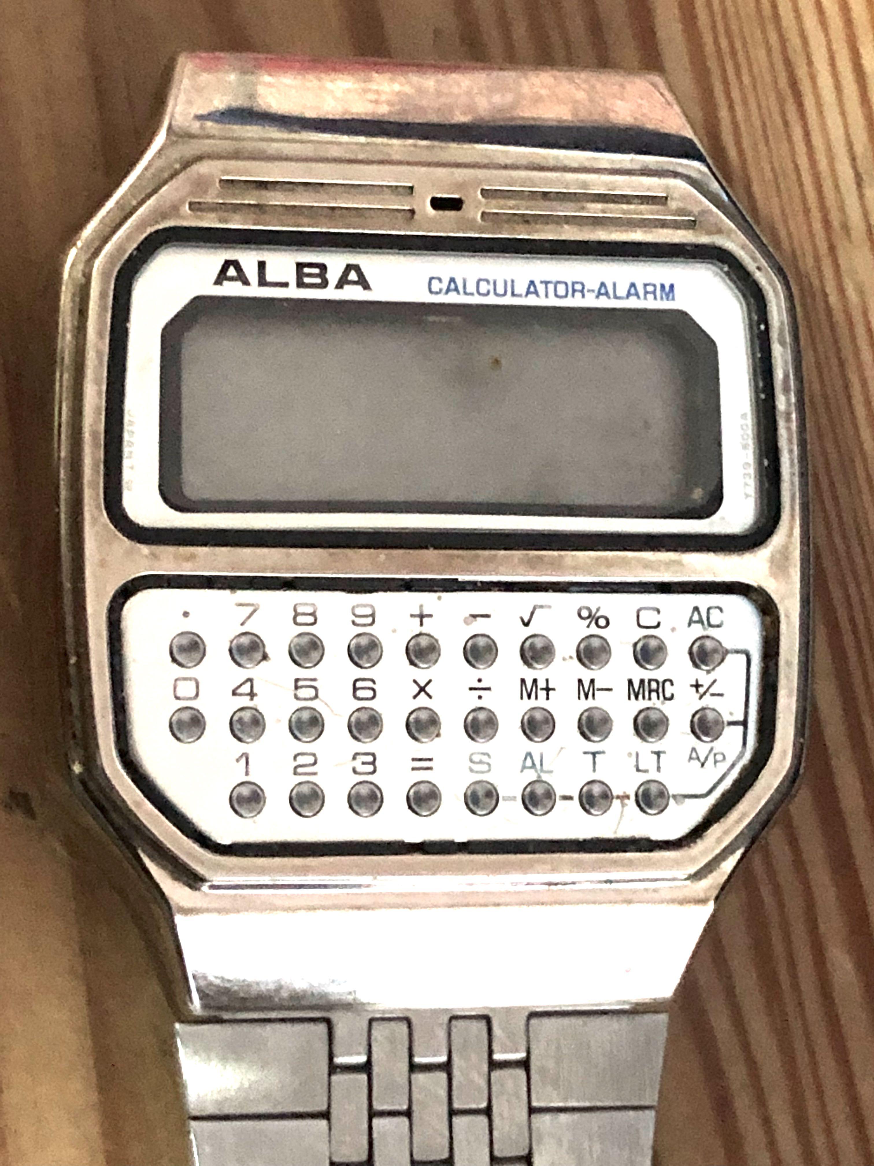 Alba calculator watch store