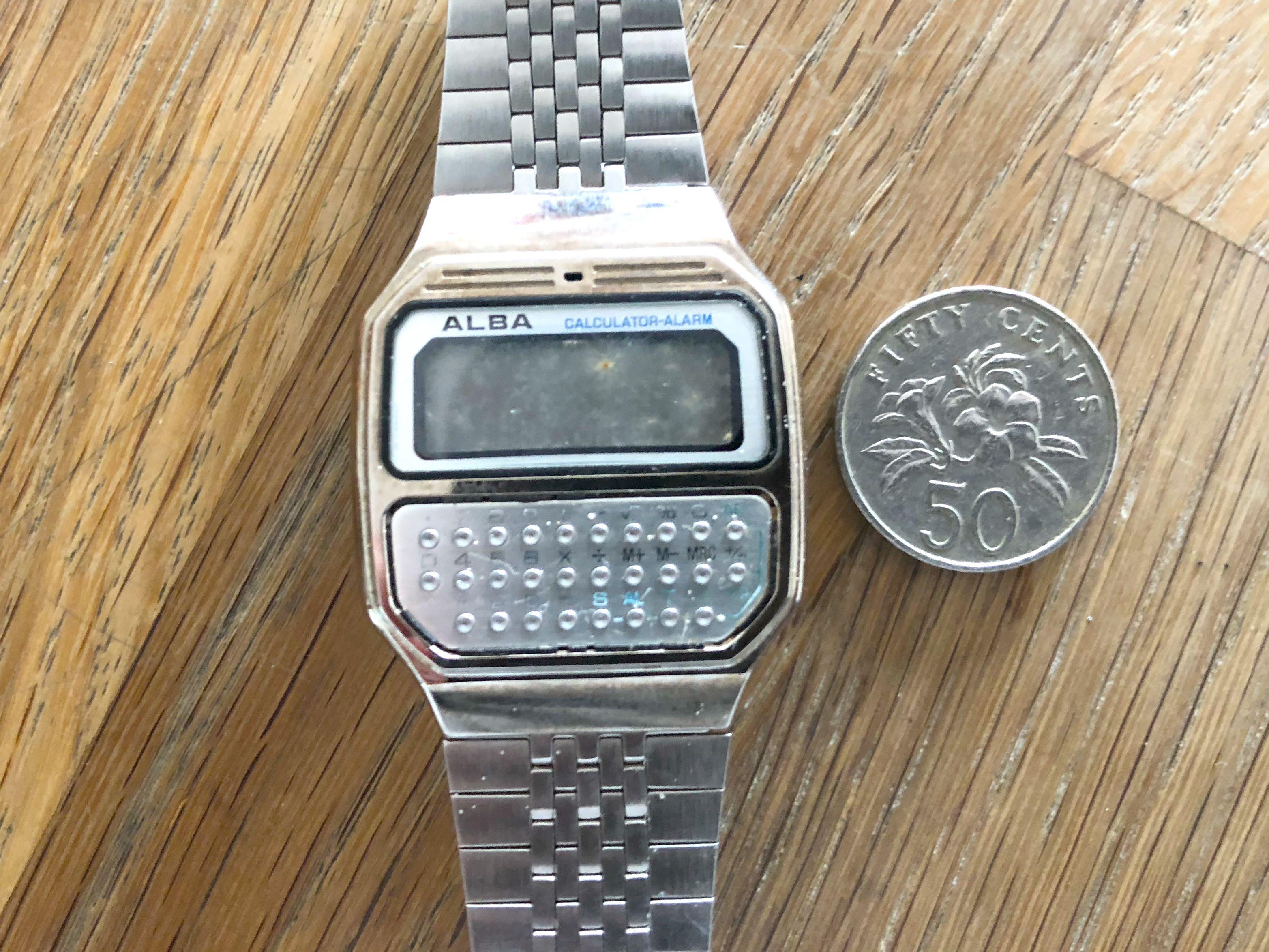 Hidden shop calculator watch