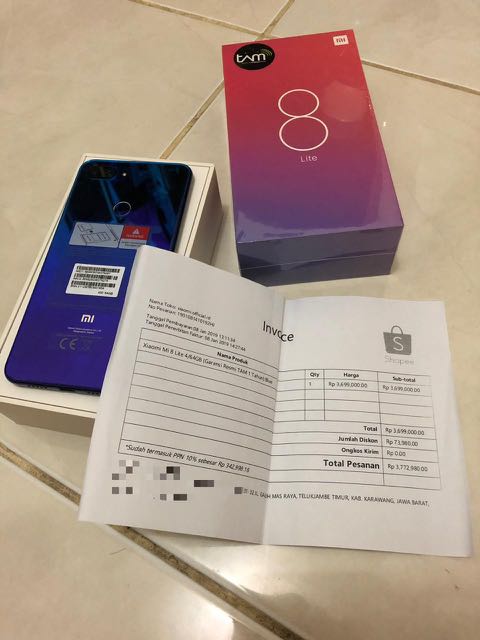 Xiaomi Mi 8 Lite Aurora Blue Telepon Seluler Tablet Ponsel Android Xiaomi Di Carousell