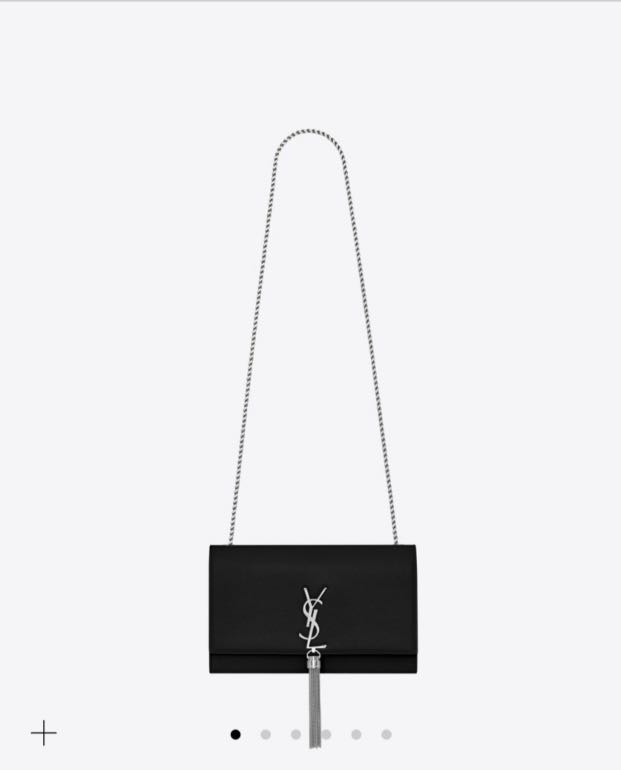 ysl kate medium in grain de poudre embossed leather
