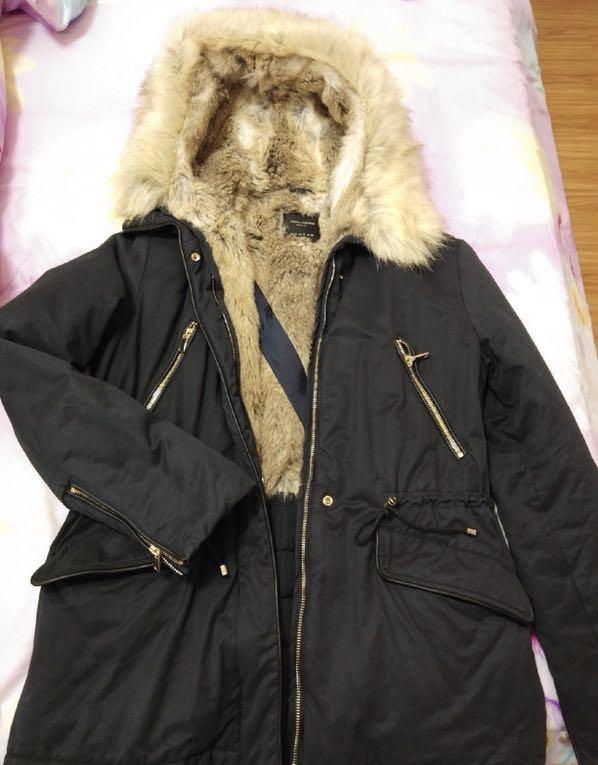 Zara Trf Winter Parka Jacket, Women's 