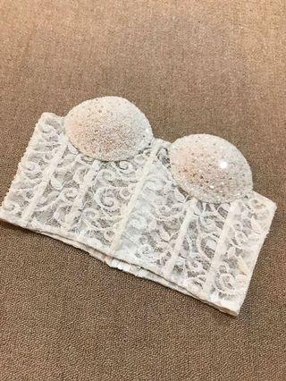 White Bustier