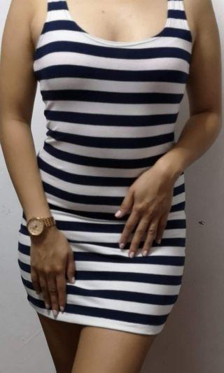 Stripes bodyfit dress