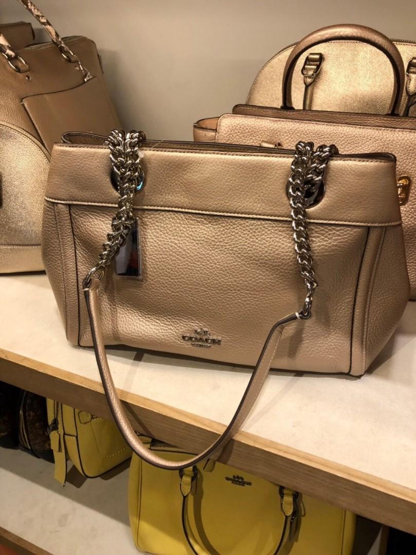 Coach brooke chain carryall on sale