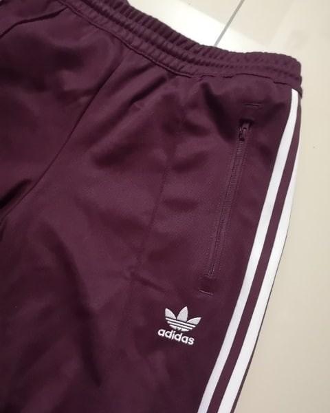 Adidas originals beckenbauer track pant maroon Men s Fashion