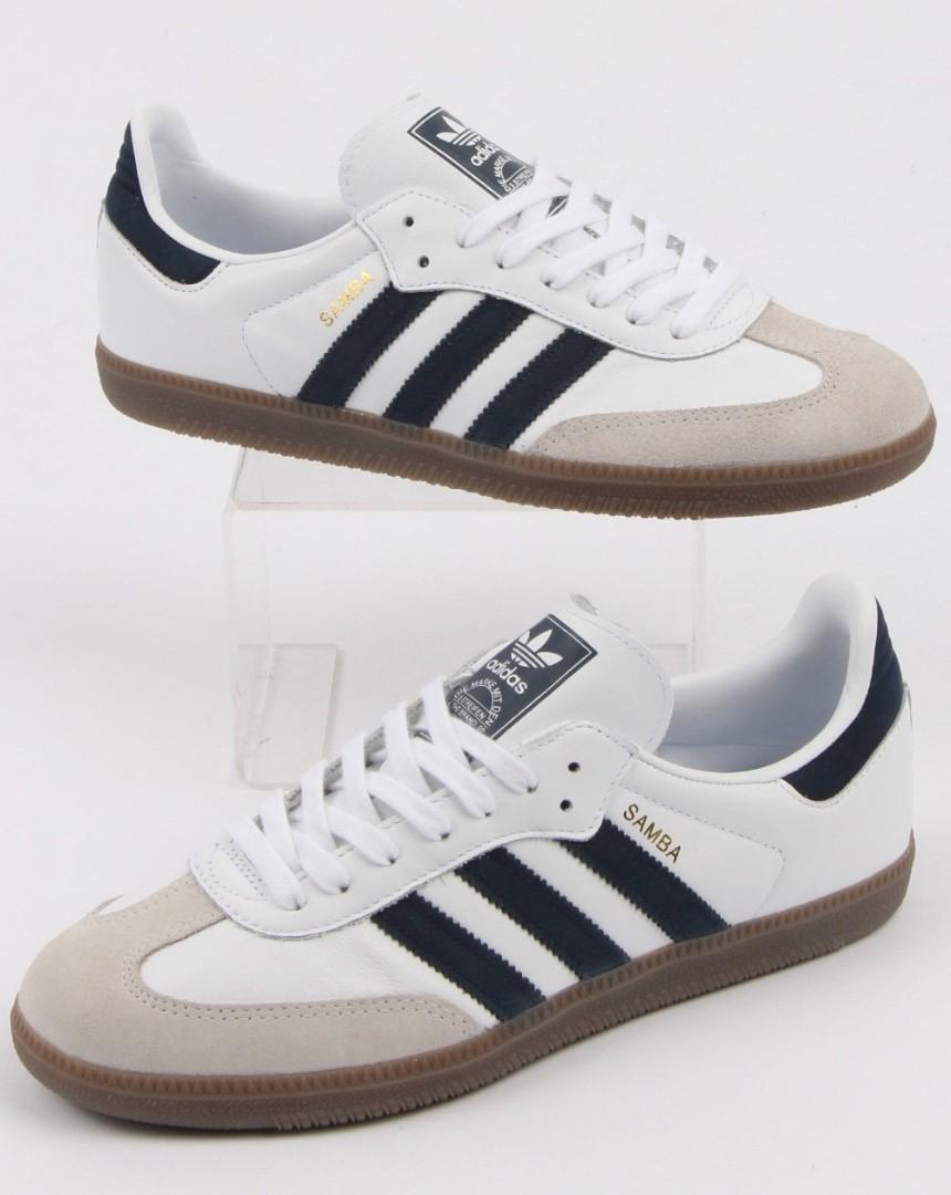 Adidas samba navy stripe new arrivals