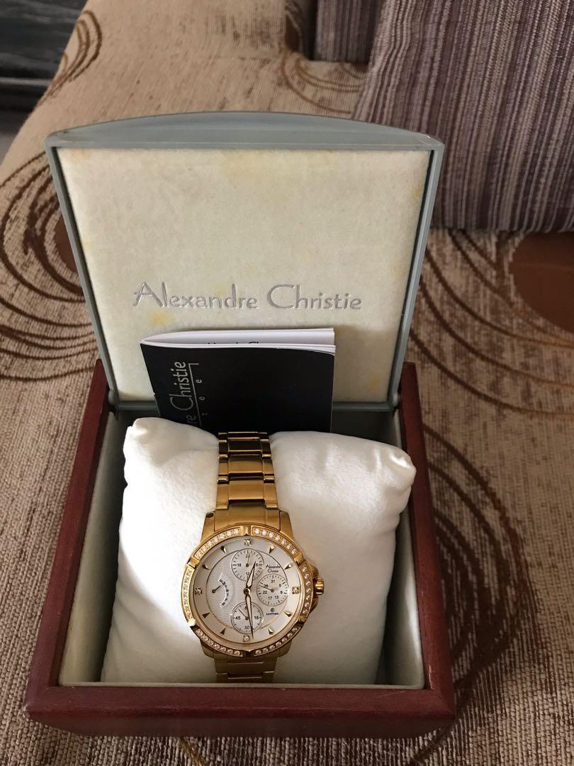 Alexandre christie top gold watch