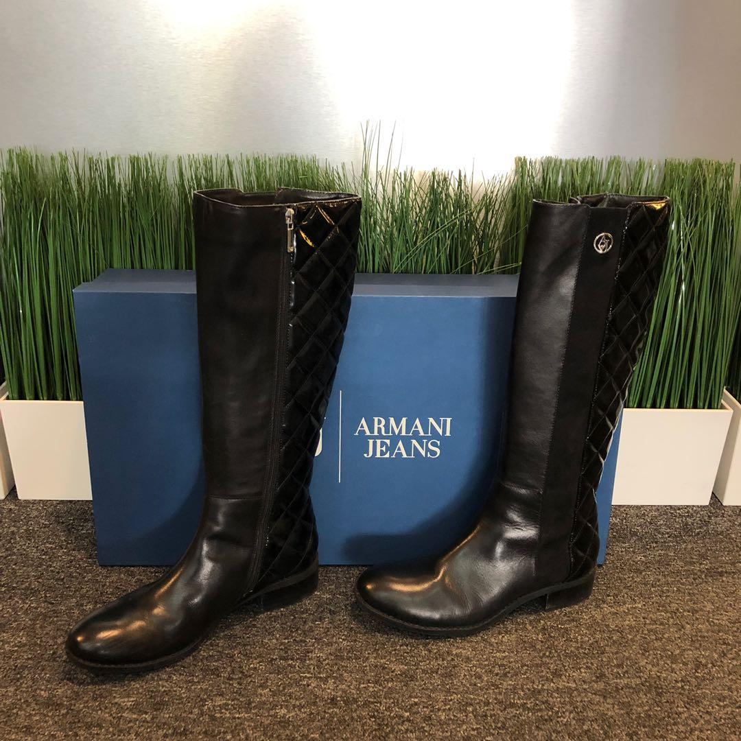 Armani Jeans Boots, Women's Fashion 