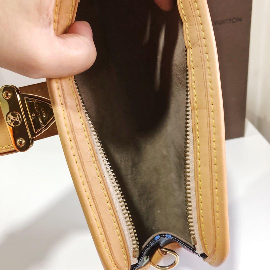 Louis Vuitton Shirley Black Murakami Clutch/Shoulder Bag – The Stock Room NJ