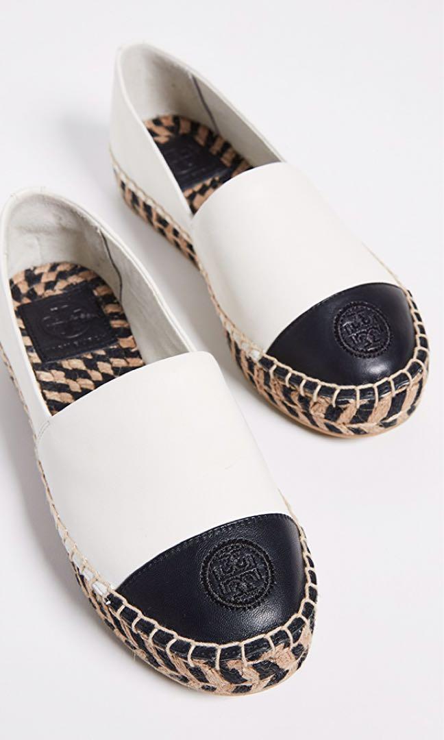 Authentic Tory Burch Leather Colorblock Platform Espadrilles Women s Fashion Footwear Loafers on Carousell
