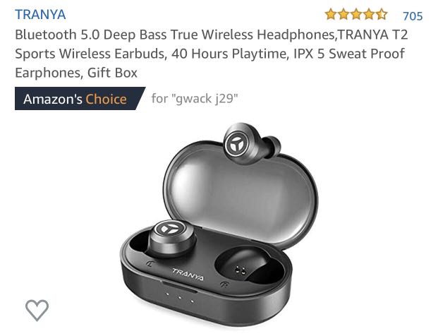 tranya true wireless earbuds