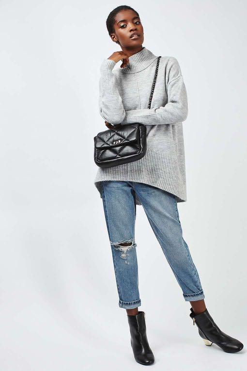 Moto mom jeans topshop clearance