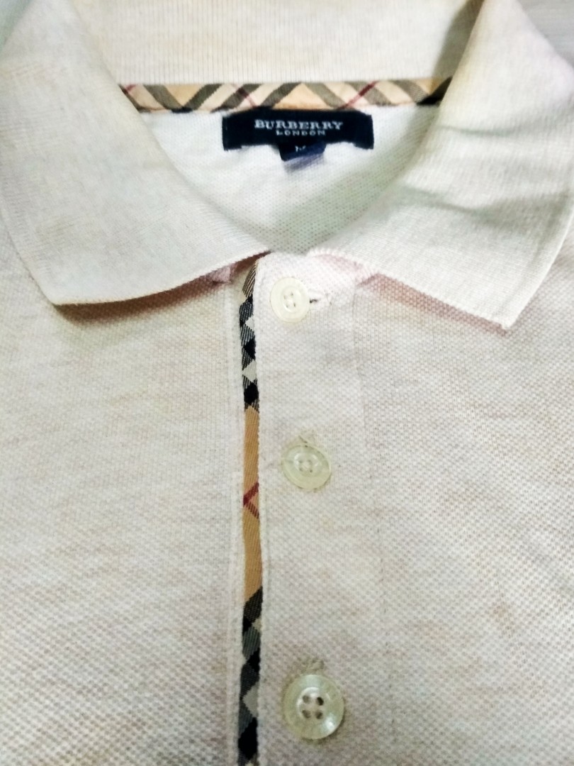 Burberry London polo t shirt made in Hong Kong, Men's Fashion, Tops & Sets,  Tshirts & Polo Shirts on Carousell