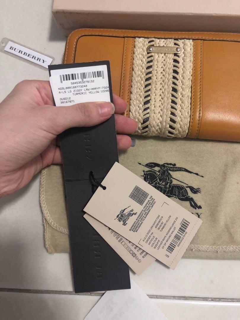 burberry wallet yellow