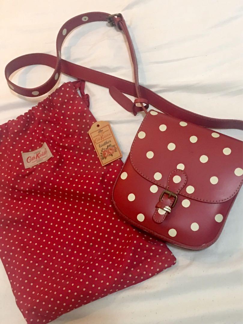 Cath Kidston Red Polka Dot Bag (Category: Luxury Bags & Wallets) located in Manila. Submitted by ashaggydogstory (Listing ID 247847660, Image 1). Description: .