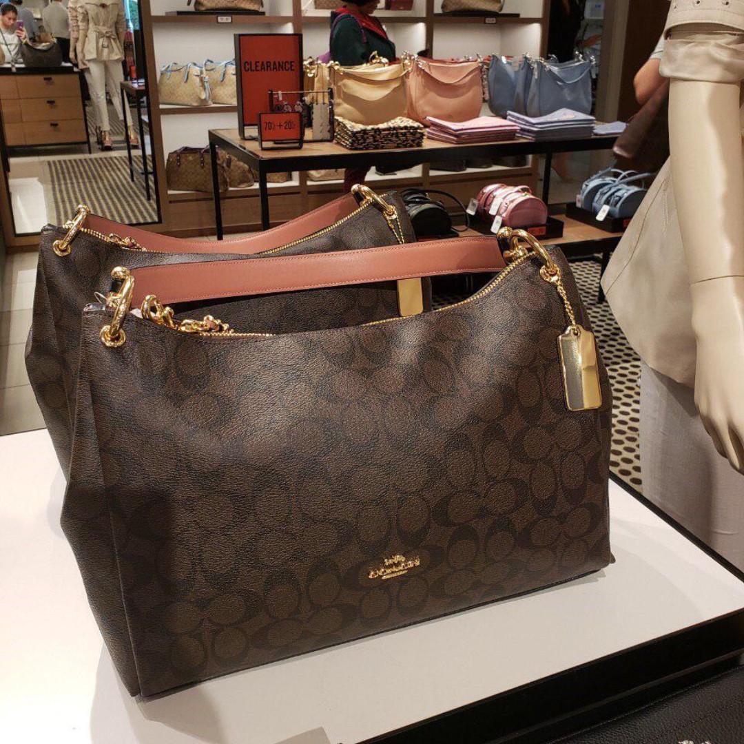 Coach mia shoulder bag in signature canvas deals