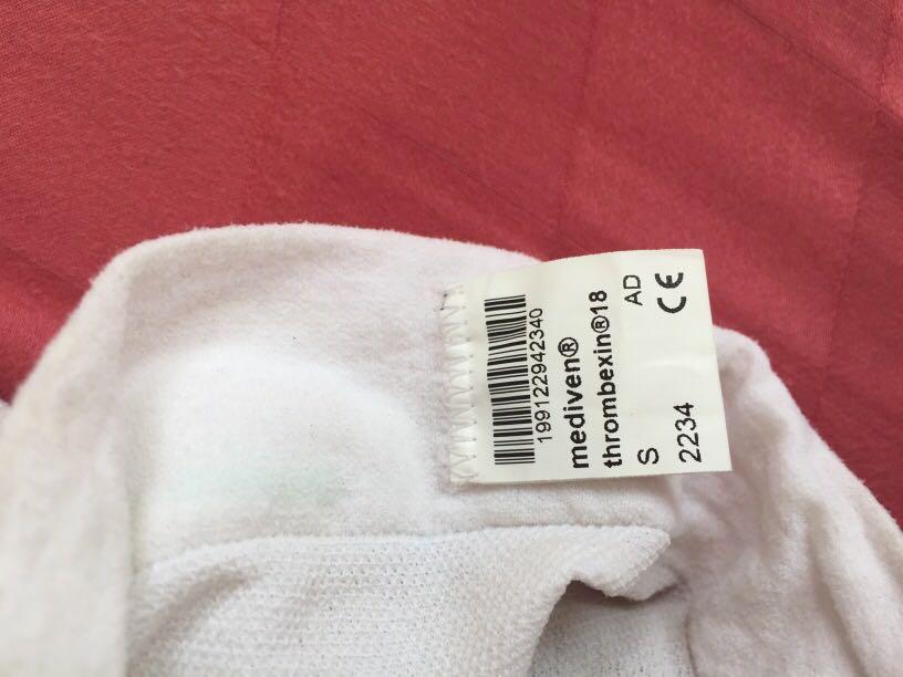Compression stocking (Category: Activewear) located in Singapore. Submitted by heartales (Listing ID 247797232, Image 2). Description: Compression stocking used after delivery of baby. Retailed price : SGD $76 (charged to my bill) S size. Suitable for petite size ladies too - I am 150cm Lightly use for the stay in hospital only. Washed and well kept in zip locked. Delivered in Aug 2019 (just recently!) Self collect Bukit Batok/JE/Buona Vista .
