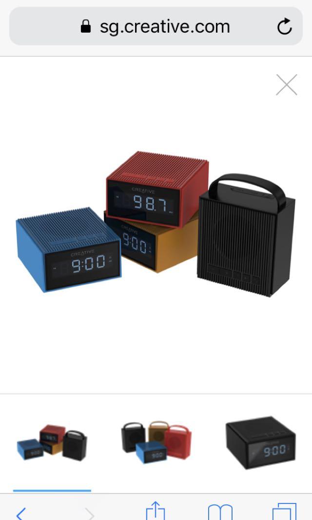 creative chrono alarm bluetooth speaker