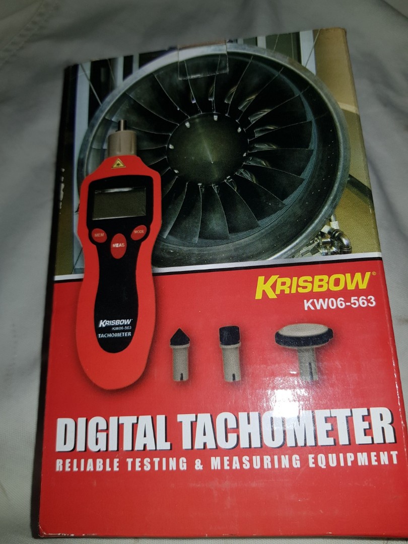 DIGITAL CONTACT/ NON CONTACT TACHOMETER KRISBOW KW06563, Elektronik
