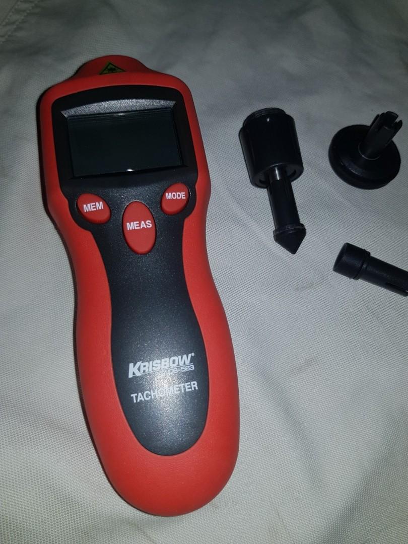DIGITAL CONTACT/ NON CONTACT TACHOMETER KRISBOW KW06563, Elektronik