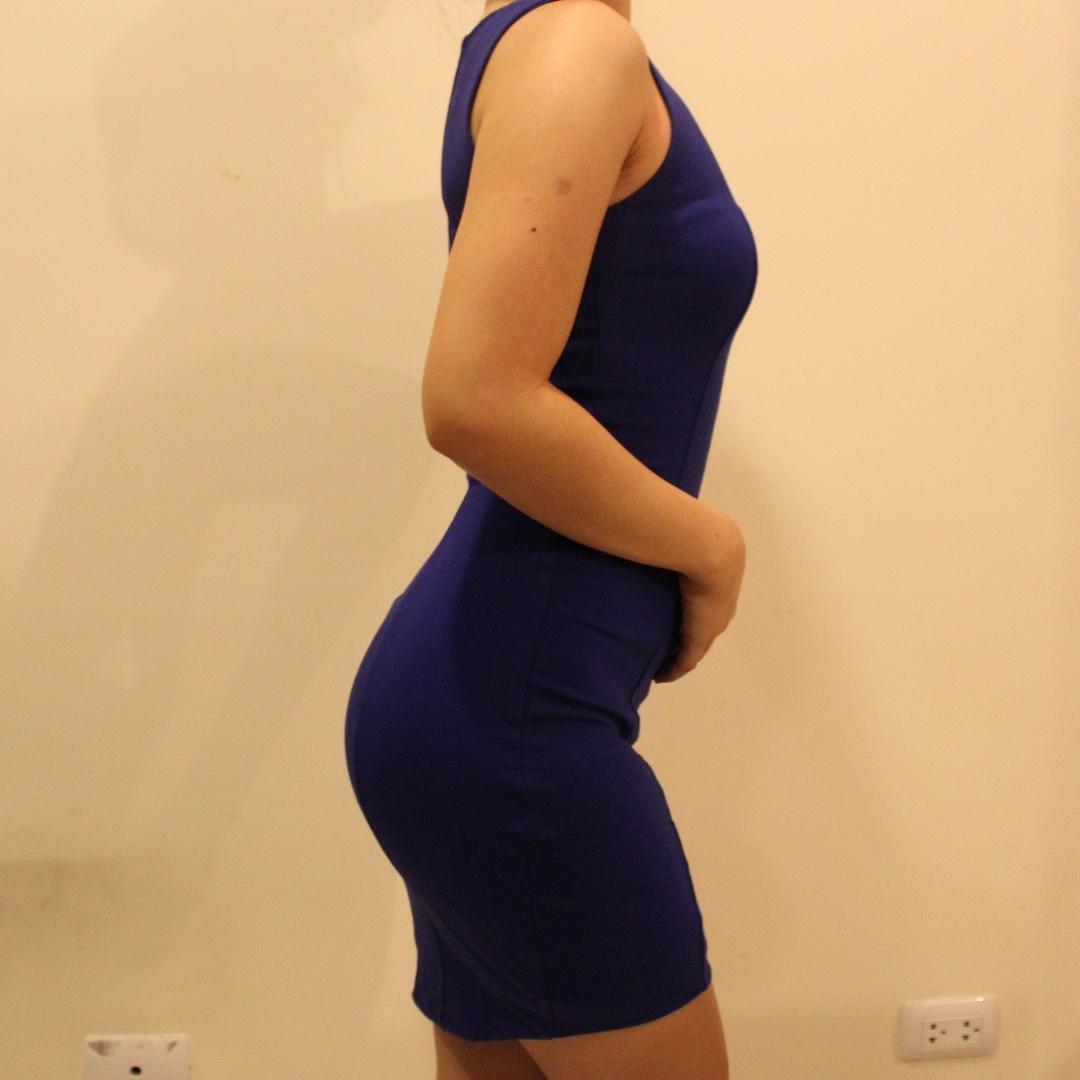 Ever New Blue Bodycon Dress (Category: Dresses) located in Taguig. Submitted by eckabels21 (Listing ID 247825061, Image 2). Description: Bought for P4500 Wore once only Body hugging- fits perfectly. For a night out with your loved one or friends :-).