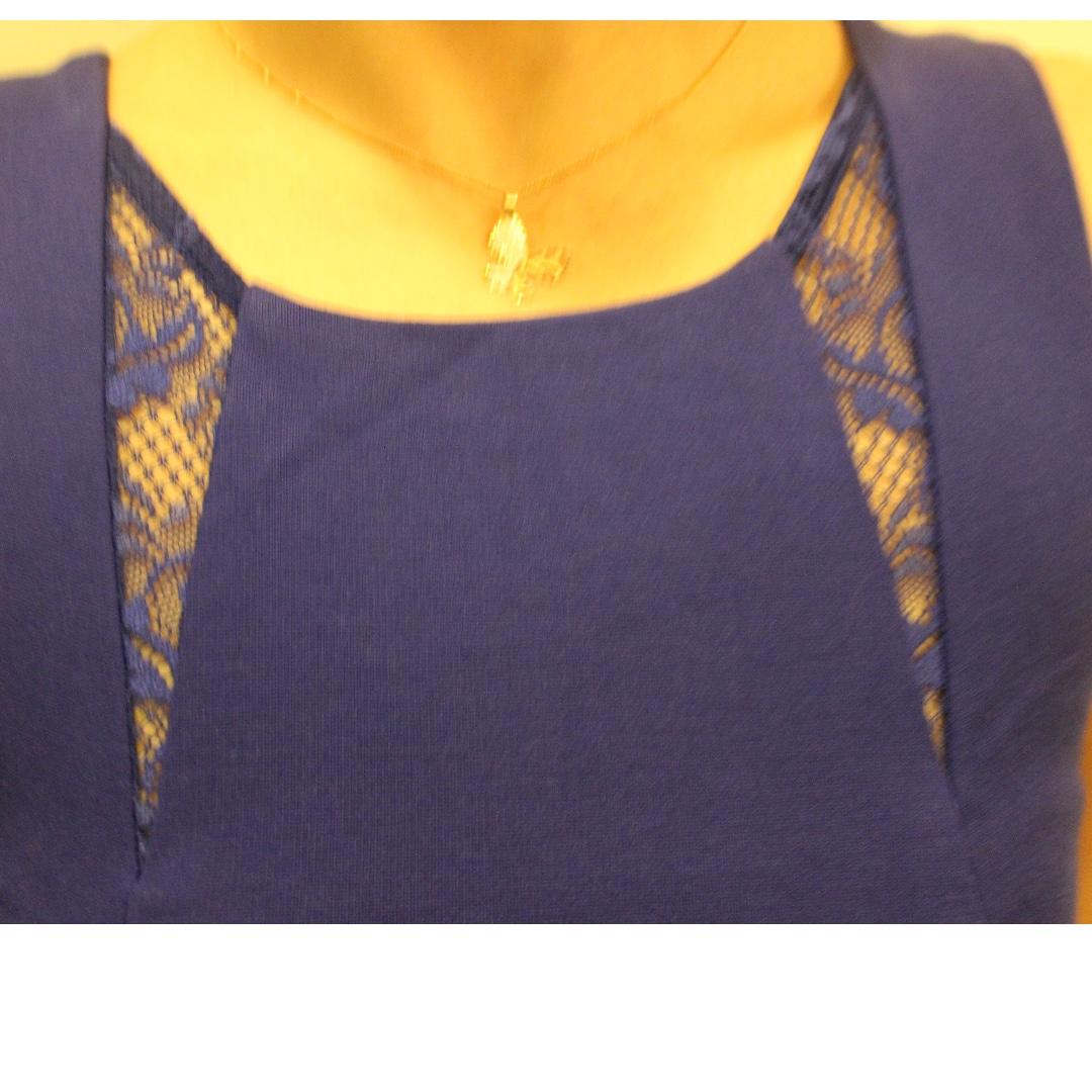 Ever New Blue Bodycon Dress (Category: Dresses) located in Taguig. Submitted by eckabels21 (Listing ID 247825061, Image 3). Description: Bought for P4500 Wore once only Body hugging- fits perfectly. For a night out with your loved one or friends :-).