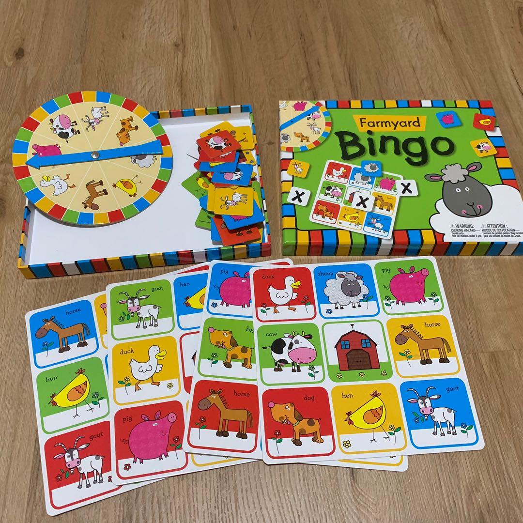 Farmyard bingo game