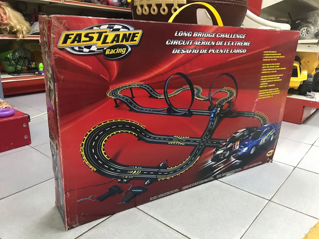 Fast lane long bridge challenge race track on sale