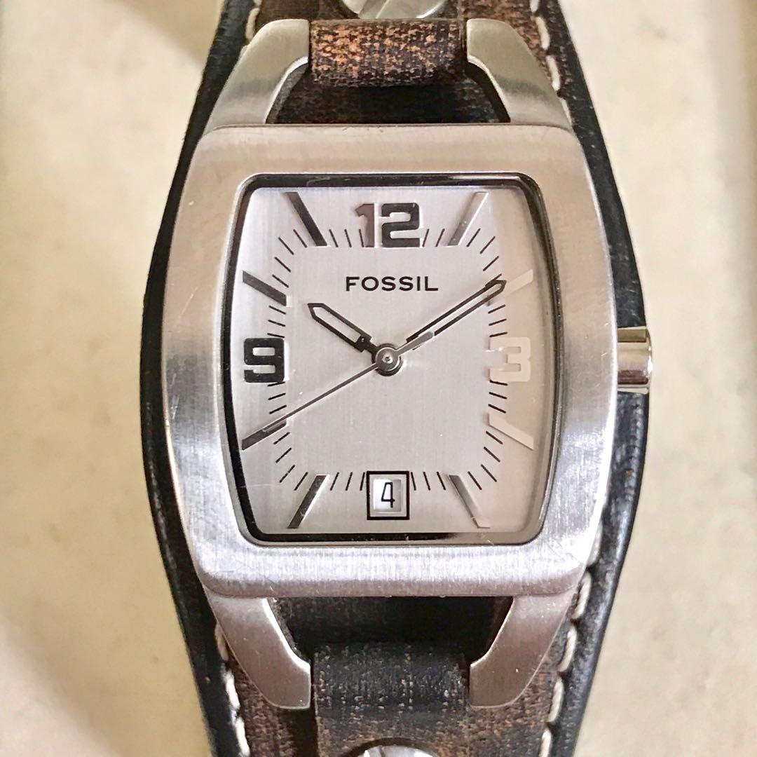 FOSSIL JR 8130 Vintage Original Silver Dial Big Index WR 30 M