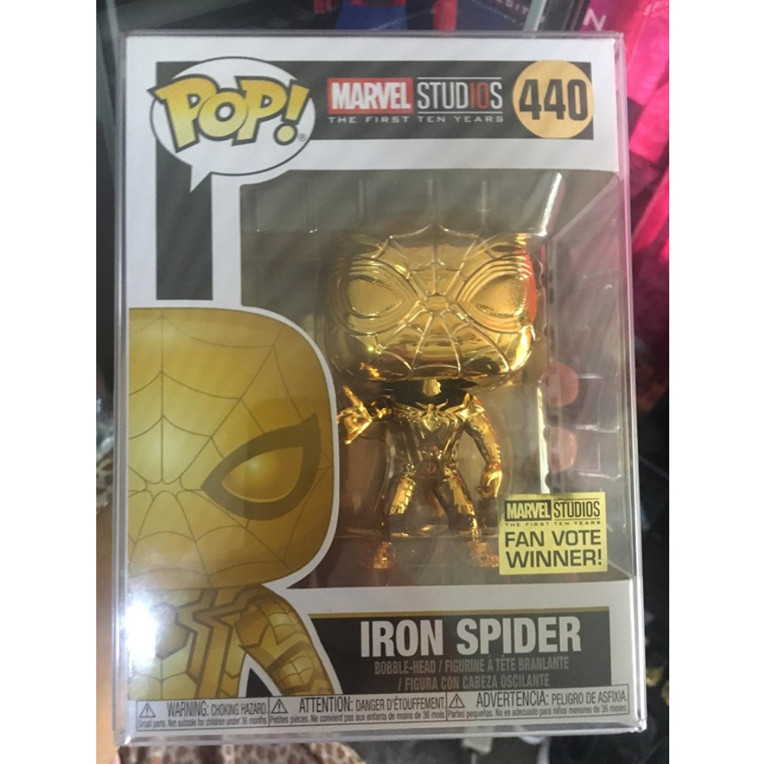 iron spider gold chrome